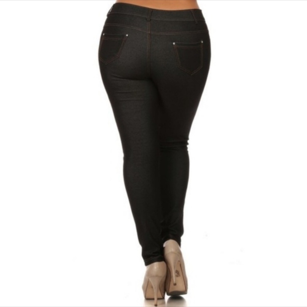 🙌SALE $12🙌PLUS SIZE STRETCH JEGGINGS DENIM JEANS - Picture 2 of 5